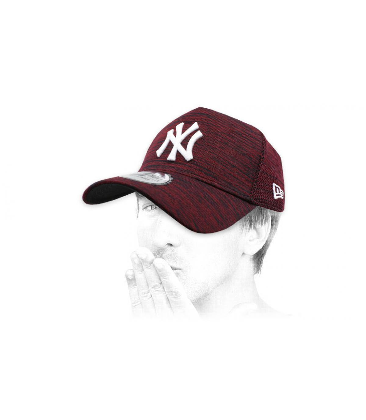 Cap NY bordeaux meliert Cap Engineered NY maroon cardinal black Cap NY bordeaux meliert Cap Engineered NY maroon cardinal black
